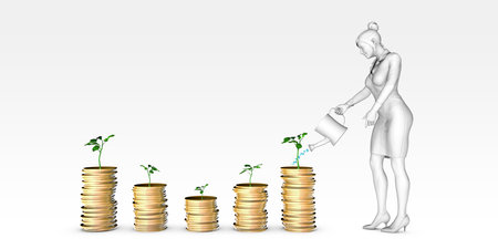 Investment Plan Terminology Background as a Artの写真素材