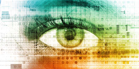 Futuristic Background with Advanced Digital Interface as Conceptの写真素材