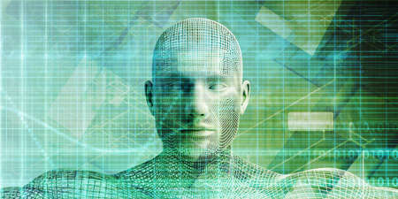 Disruptive Innovation as a Revolutionary Idea Concept Artの写真素材
