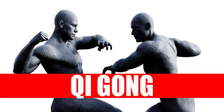 Qi gong Class Combat Fighting Sports Backgroundの写真素材