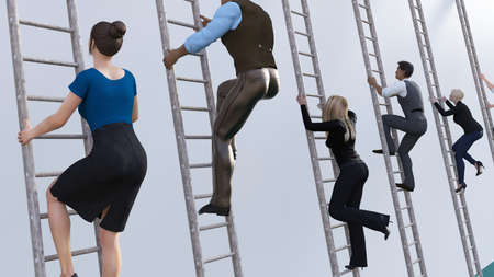 Job Satisfaction and Happiness Passion Business Conceptの写真素材