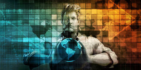 Training Portal for Global Education Online Artの写真素材