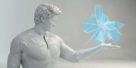 Renewable Energy as a Green Technology Concept Backgroundの写真素材