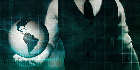 Integrated Management System and Technology Network as Artの写真素材