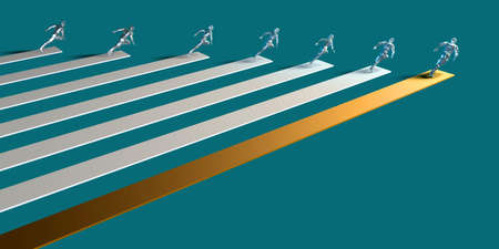 High Performance Organization and Motivated Workforce Talent Artの写真素材