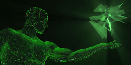 Modern Solutions for Business Technology Creative Conceptの写真素材