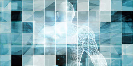 Diagnostic Science and Technology Industry with Dataの写真素材