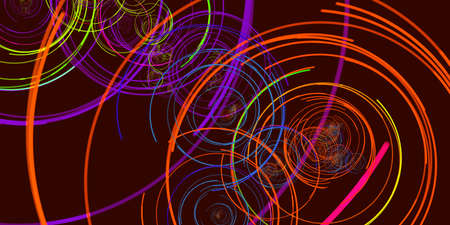 Vintage Background with Retro Colors and Circles Conceptの写真素材