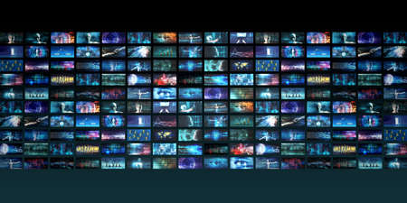 Social Media Marketing with Crowd Communicating Over the Netの写真素材