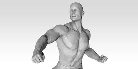 Body Combat Class at a Fitness Center Artの写真素材