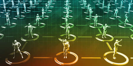 Digital Communications Platform to Communicate Online Conceptの写真素材