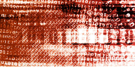 Binary Technology Futuristic Abstract Background as a Conceptの写真素材