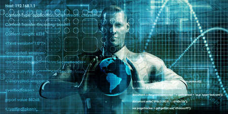 Mobile Marketing on the Internet as Conceptの写真素材