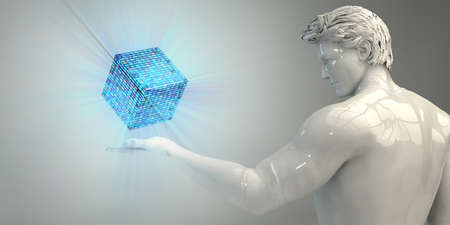 Digital Analytics Intelligent Data Strategy Background Conceptの写真素材