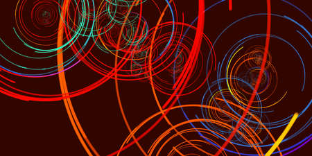 Retro Neon 1980s Background as a Nostalgia Conceptの写真素材