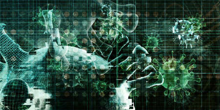 Virus Research and Development Concept as an Abstractの写真素材