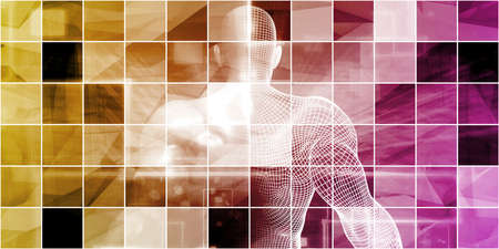 Genetic Research and Development with Science Dataの写真素材