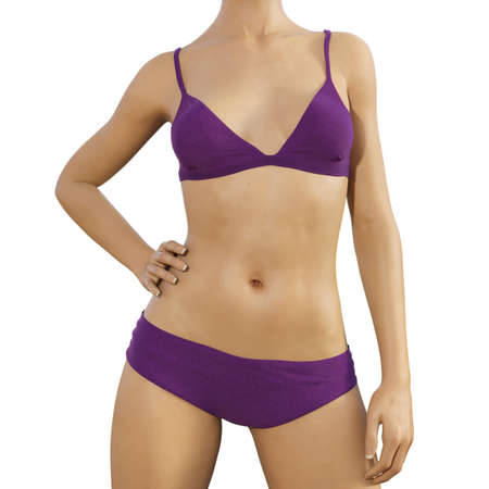 Perfect Beach Body for Summer Woman in Bikiniの写真素材