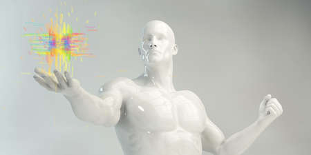 Innovation Through Technology Web And Data Artの写真素材
