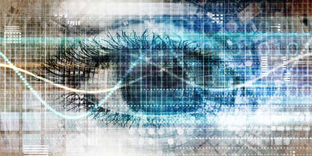 Technology Background as a Futuristic Abstract Conceptの写真素材
