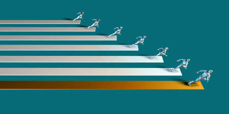 Business Concept for Success as Growth Chart Bulbの写真素材