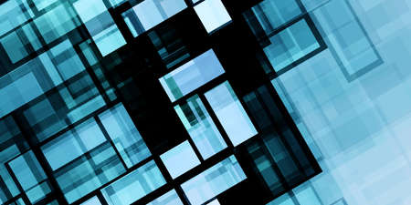 Futuristic Digital Network with Data Communication Artの写真素材