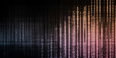Abstract Technology Concept as an Digital Internet Networkの写真素材
