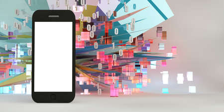 Smartphone Advertising Template Copy Space Appの写真素材