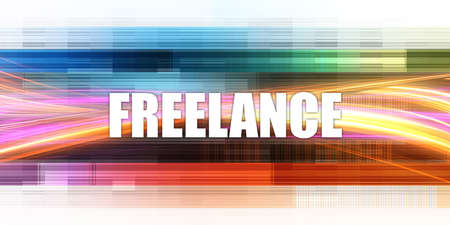 Freelance Corporate Concept Exciting Presentation Slide Artの写真素材