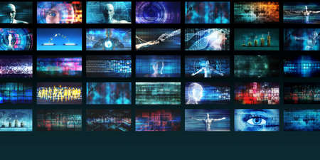 Immersive Technology and Music Sound Experience Conceptの写真素材