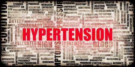 Hypertension High Blood Pressure HBP Medical Illness Conceptの写真素材