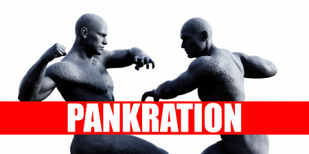 Pankration Class Combat Fighting Sports Backgroundの写真素材