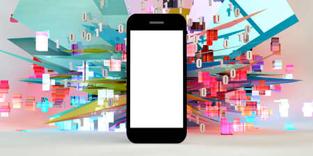 Digital Lifestyle Smartphone Mobile App Marketing Conceptの写真素材