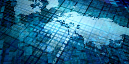 Technology Solution as a Business Network Artの写真素材
