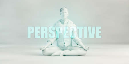 Perspective and Keeping Calm Zen State Easy Solutionsの写真素材