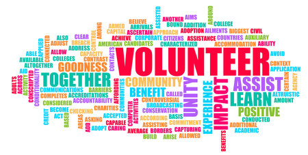 Volunteer as a Community Charity Hope Concept Abstractの写真素材