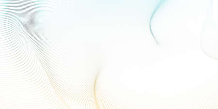 Flowing Energy Lines in Blue and Yellow Futuristic Backgroundの写真素材