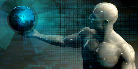 Business Intelligence with Data Abstract Technology Backgroundの写真素材
