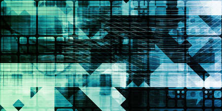 Internet Connection Data on a Secure Networkの写真素材
