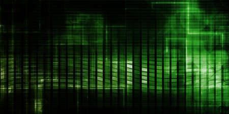Digital Network Technology as a Abstract Concept Artの写真素材