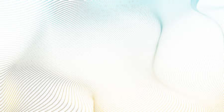 Glowing Technology Abstract in Blue and Yellow Futuristic Backgroundの写真素材
