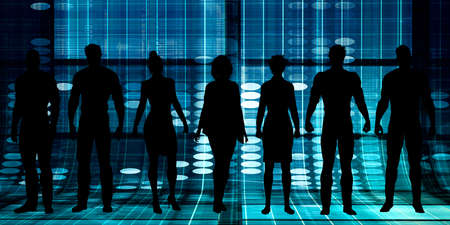Management Solution Abstract as a Business Concept Artの写真素材