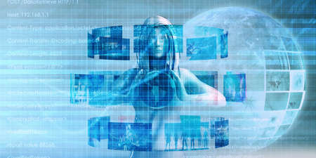 Virtual Data Technology with Backup Information Artの写真素材
