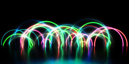 Nightclub Dance Background with Stage Lighting Conceptの写真素材