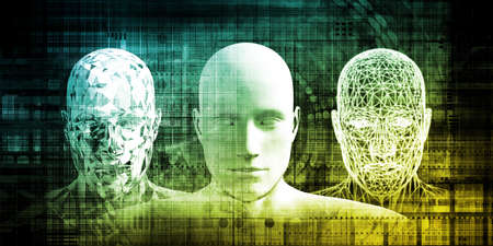 Futuristic Technology Background And Visual Data Of The Futureの写真素材