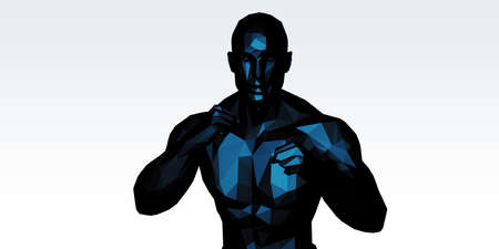 Virtual Fitness Trainer with Immersive Workout Technology Conceptの写真素材
