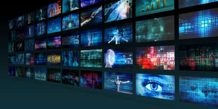 Security Technology with Optical Scan as a Conceptの写真素材