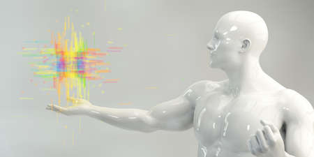 Innovation Through Technology Web And Data Artの写真素材