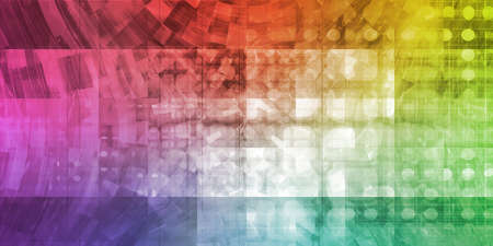 Genetic Engineering as a Medical Science Art Conceptの写真素材