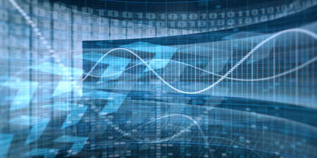 Digital Data Abstract as a Technology Conceptの写真素材